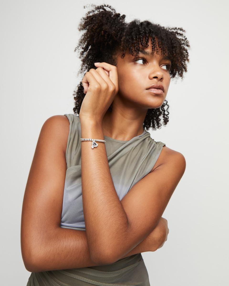 Detalle de Uno de 50 Bracciale Collezione Expressive Being per donna, argento 925 – colore nero, taglia L, prodotto in Spagna
