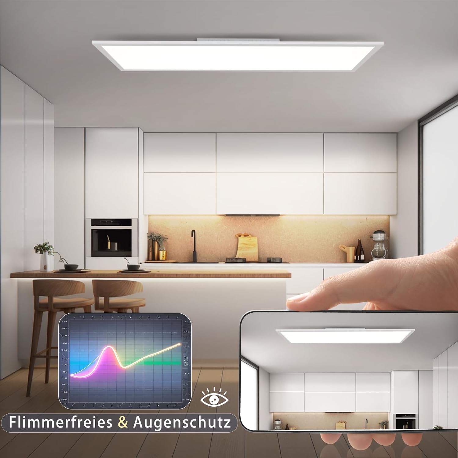 Thumbnail 3 de CBJKTX LED Panel Deckenleuchte