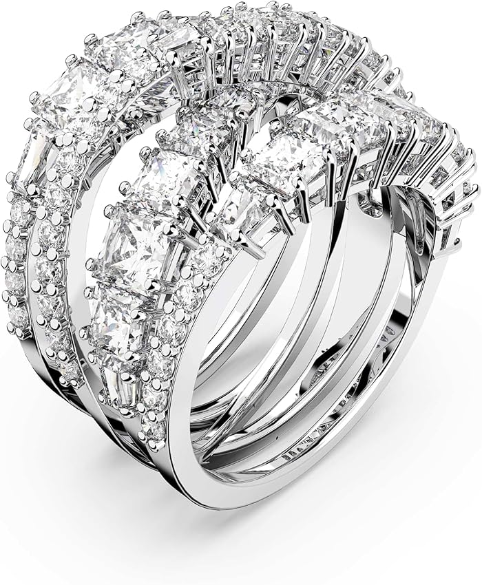 Detalle 2 de Swarovski Twist Wrap anillo blanco Talla mixas 1 unidad