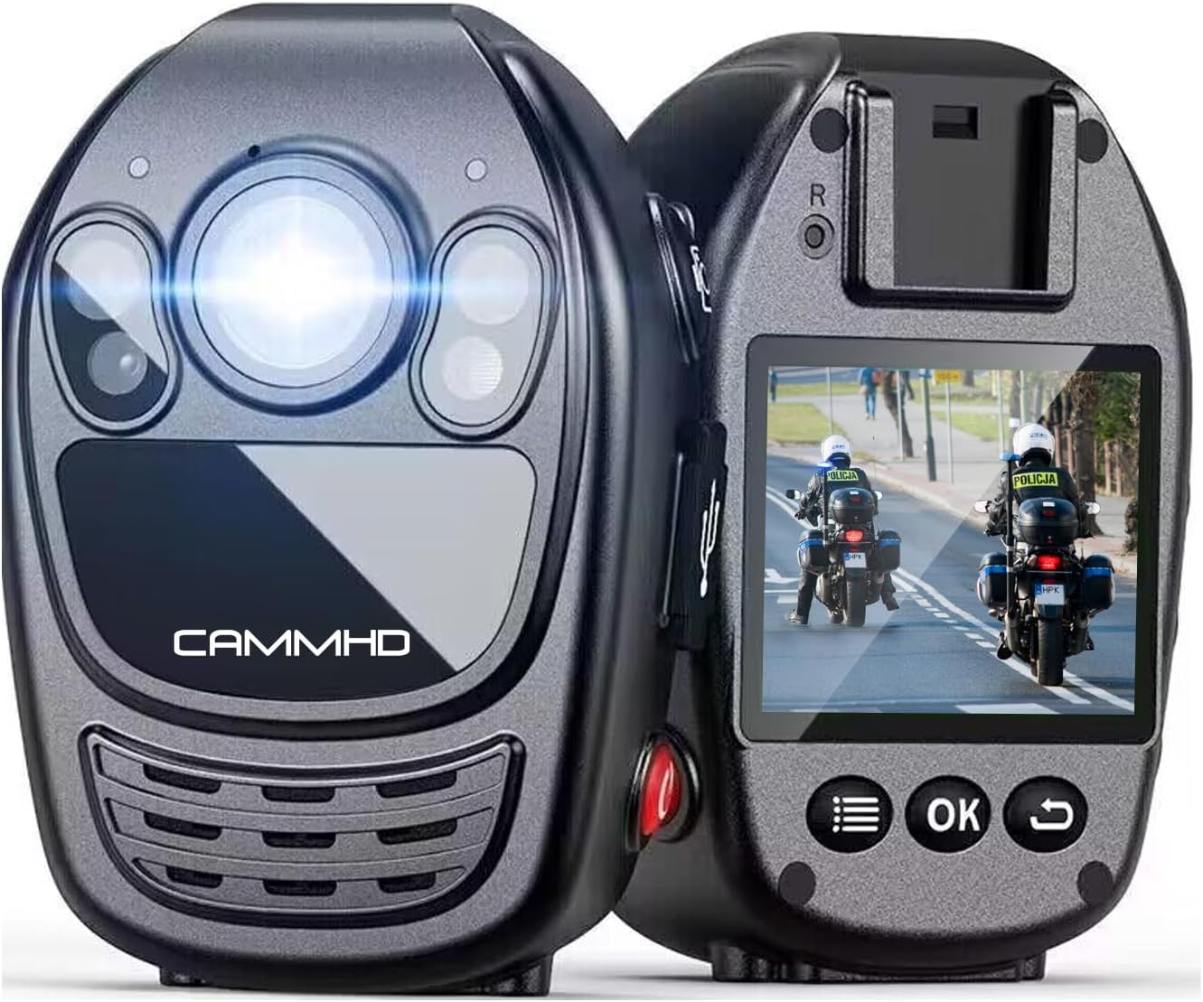 Thumbnail 4 de CAMMHD Body Cam 1440P 256GB con visione notturna a infrarossi e batteria 3500mAh
