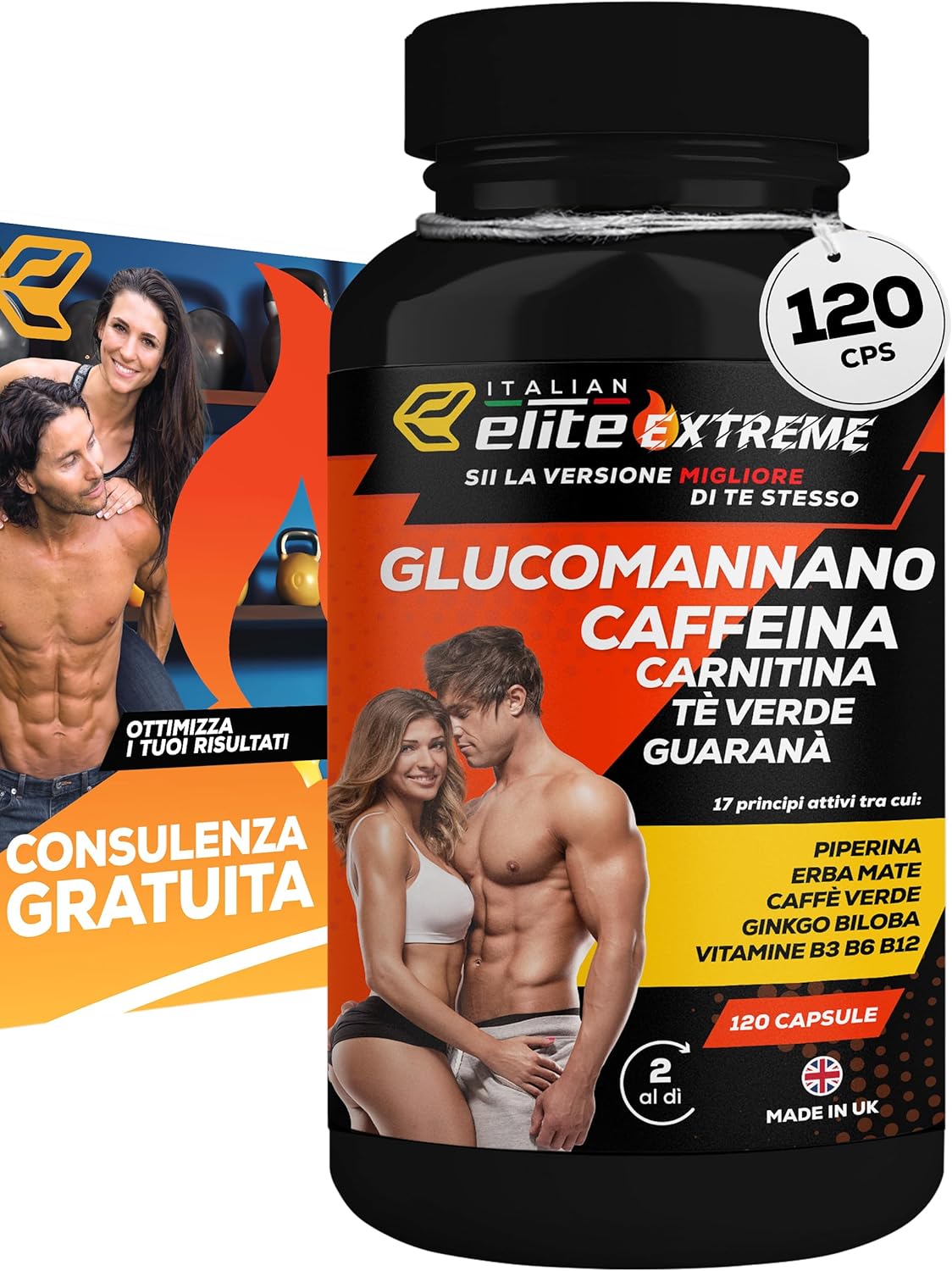 Detalle de Italian Elite® Elite Extreme 120 Capsule – Integratore energizzante per stile di vita attivo