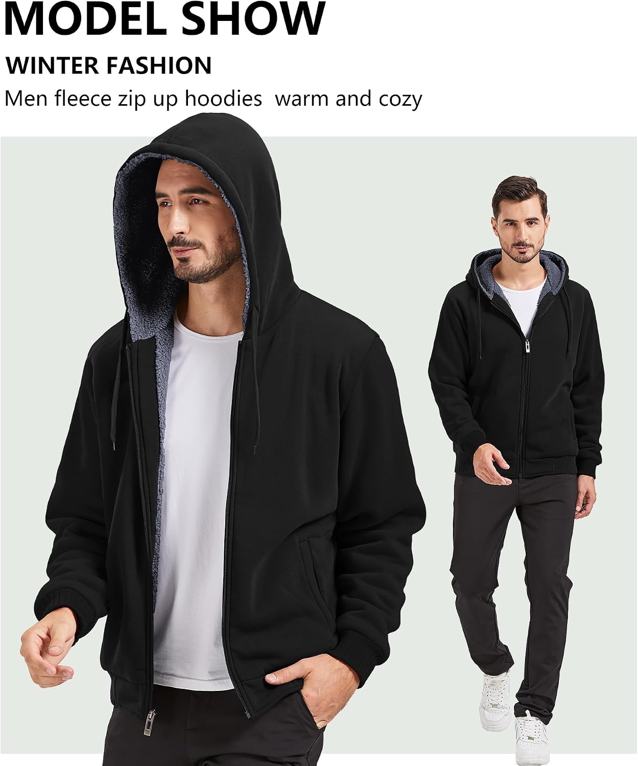 Detalle 2 de GEEK LIGHTING Men’s Fleece-Lined Hoodie