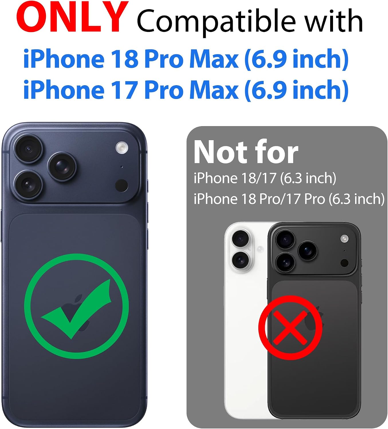 Thumbnail 1 de SPORTLINK Waterproof Case for iPhone 17/18 Pro Max, Black, 360° Protection