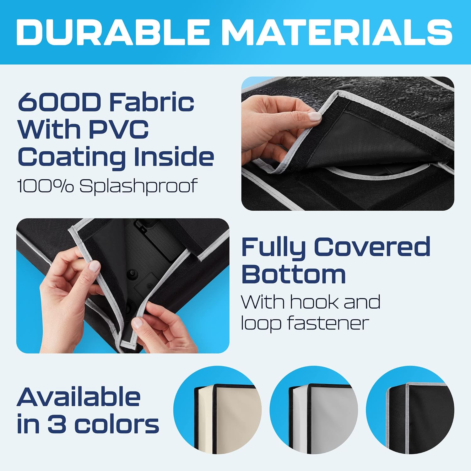 Detalle 2 de Garnetics Outdoor TV Cover 55 Inch with Smart Shield Screen Protector