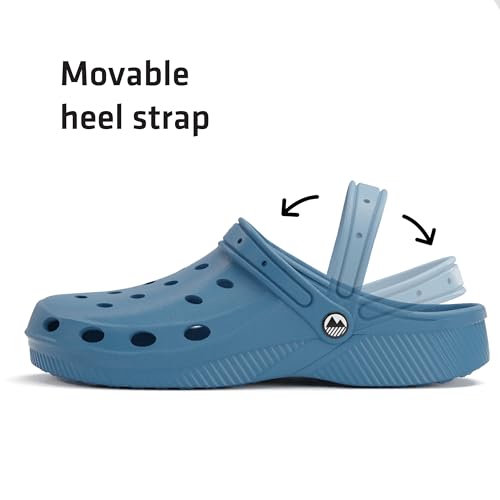 Detalle de Lakeland Active Silloth Lightweight Ventilated Clogs for Men – Mid Blue, UK 9