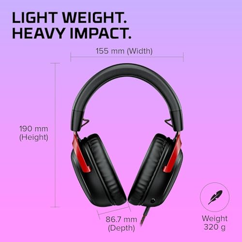 Detalle 2 de HyperX Cloud III — Casque Gaming Filaires (PC, PS5, Xbox Series X|S) avec micro à suppression de bruit et USB-C/USB-A