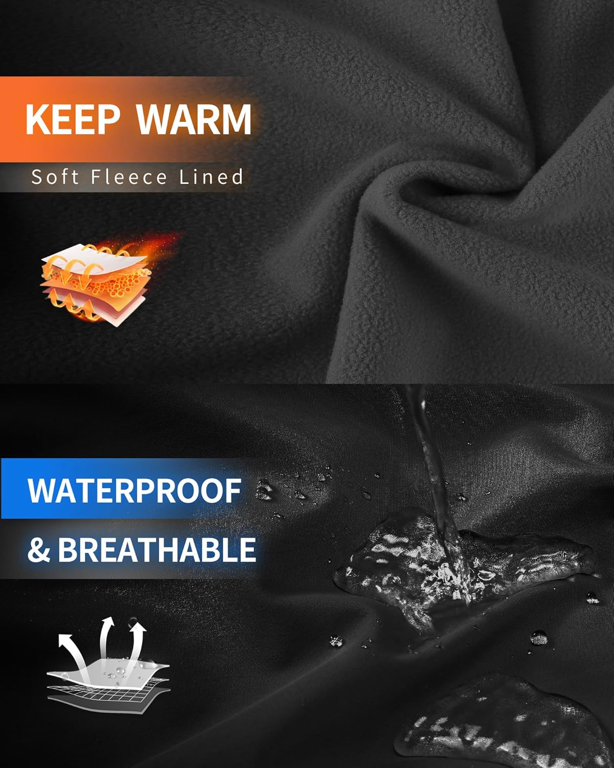 Detalle 2 de Outdoor Ventures Damen Softshelljacke: Wasserdichte, atmungsaktive Übergangsjacke mit Kapuze