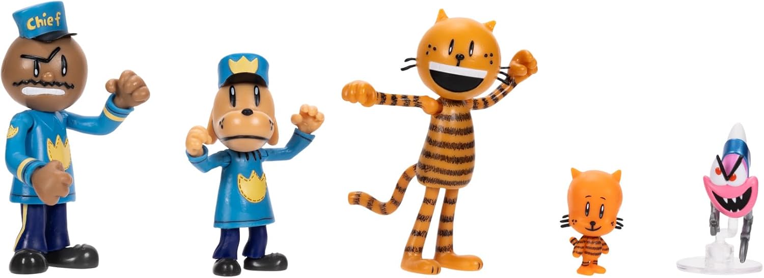 Detalle de Policán Multipack de 5 Figuras de 7 cm de Jakks Pacific – Lil Petey, Petey, Chief y Flippy