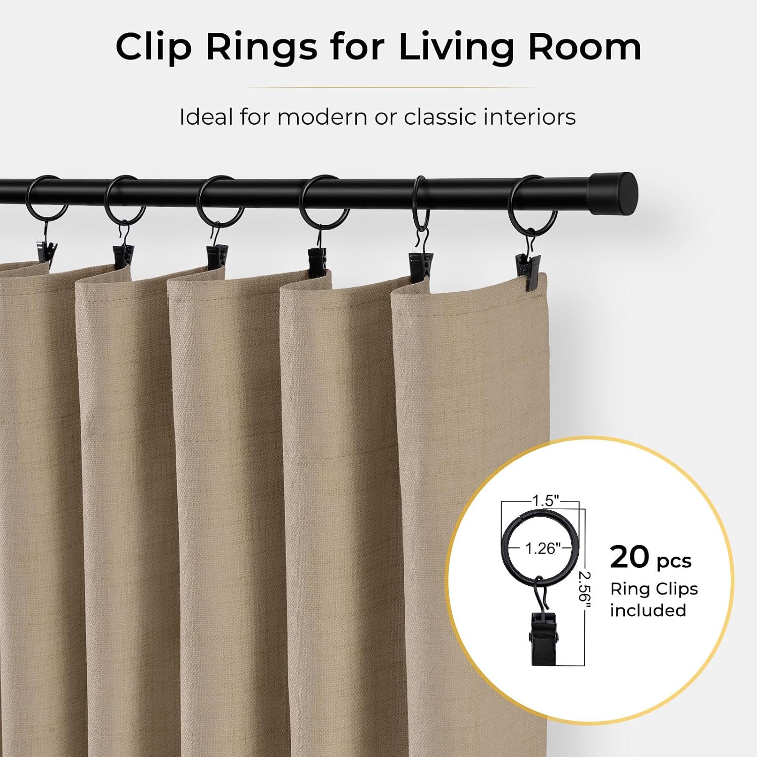 Detalle 1 de INOVADAY Blackout Curtains 84 Inch