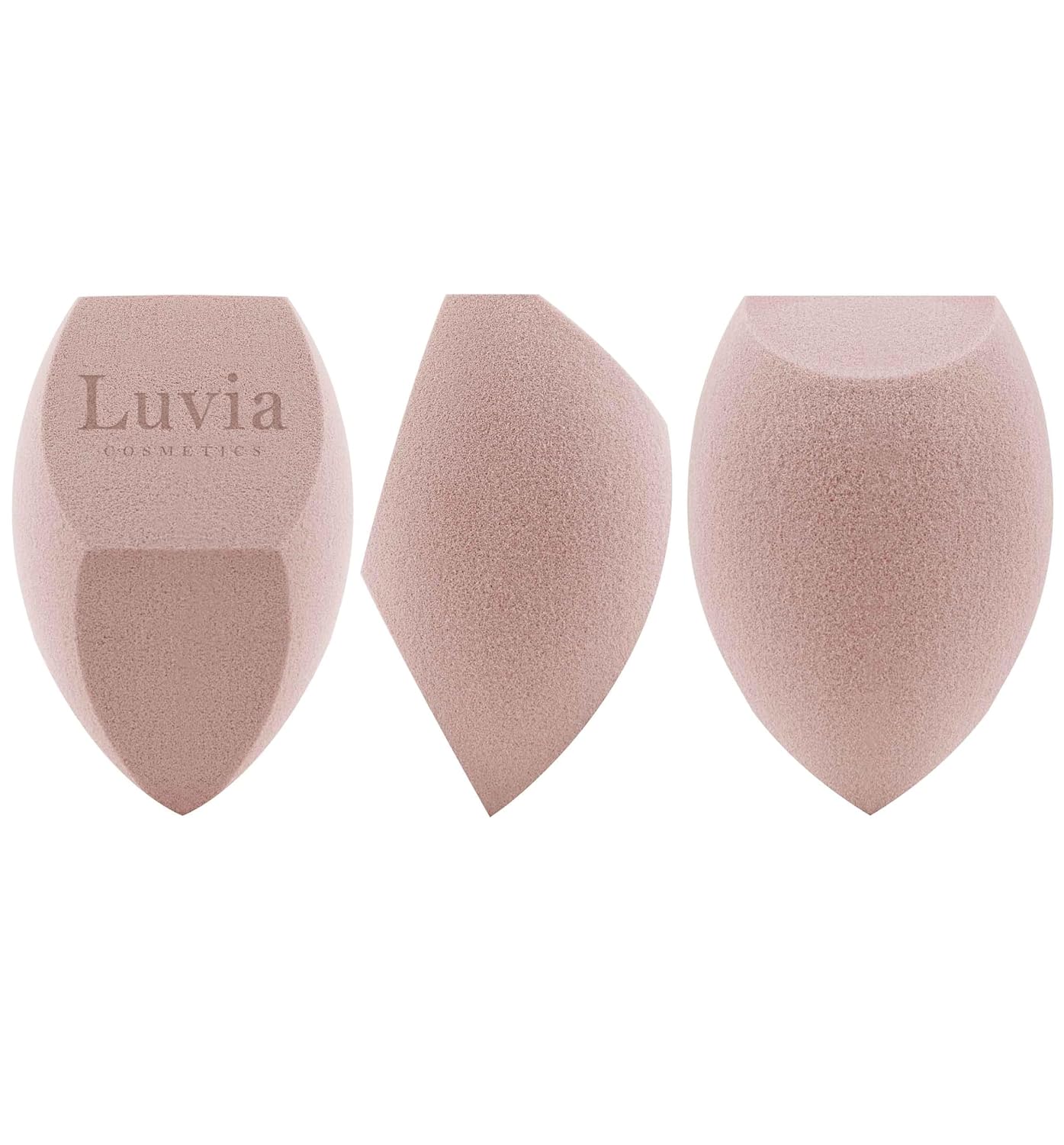 Detalle de Make-up Schwamm-Set im Diamond Shape von Luvia Cosmetics – Candy Rosa