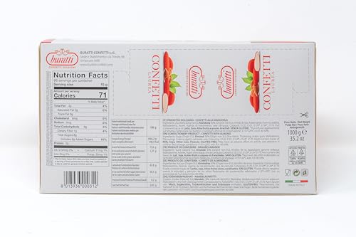Detalle 2 de Buratti Confetti alla Mandorla Colore Rosso – 1 kg