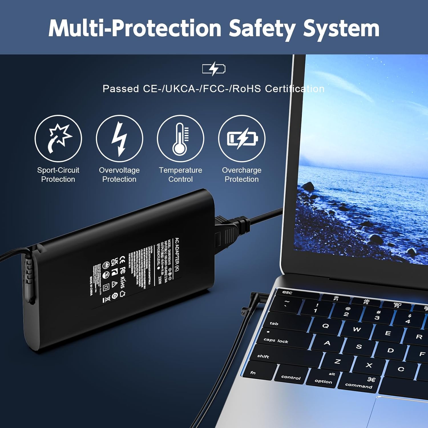 Thumbnail 4 de shefor 230W Laptop Charger 4.5×3.0mm for HP laptops