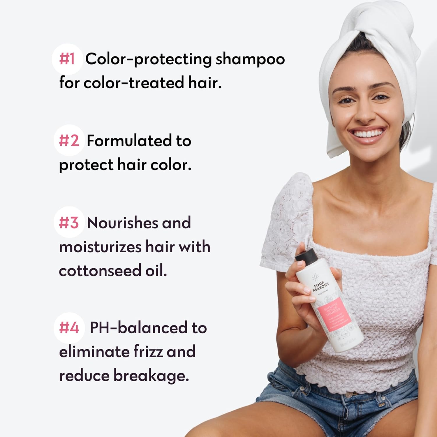 Thumbnail 2 de No Nothing Sensitive Shampoo for Color Treated Hair – Fragrance Free, Hypoallergenic & Color Safe (10.14 fl oz)
