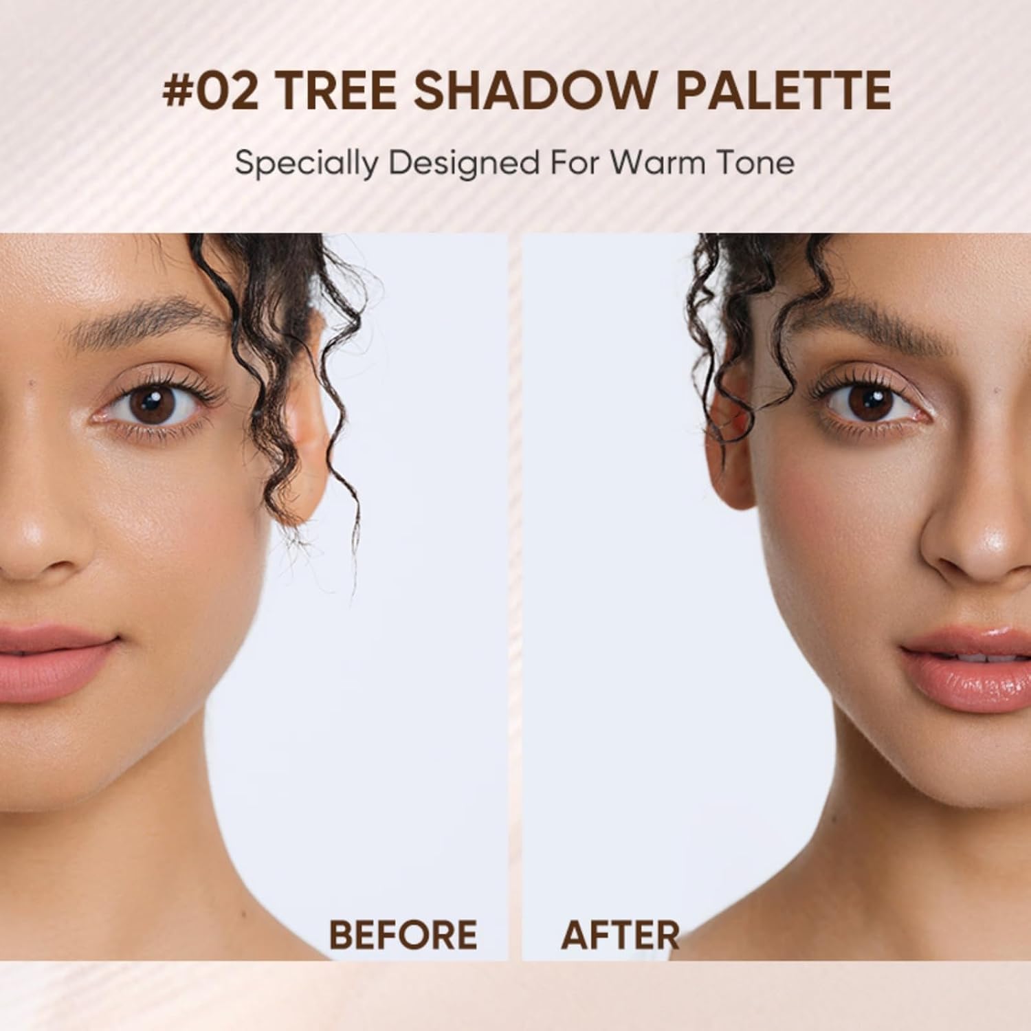 Detalle de JUDYDOLL Highlight & Contour Palette (Warm Skin Tone) — 4-color matte compact for beginners, blendable face makeup