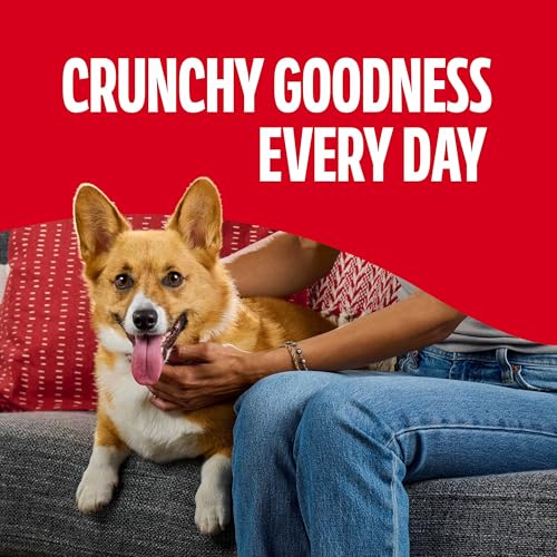 Detalle de Milk-Bone Flavor Snacks Mini’s Dog Biscuits — Flavored Crunchy Treats, 36 oz Canister