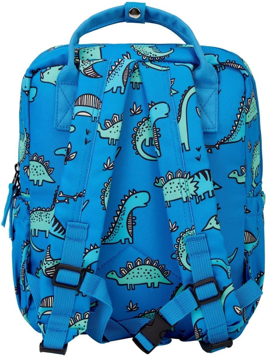 Detalle 2 de KingCheer Toddler Backpack & Rucksack (12in, Blue Dinosaur) for Preschool to Travel