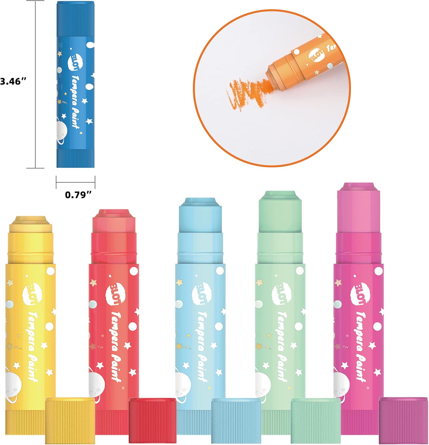 Thumbnail 2 de BLOT Gouache Solide en Stick – 24 couleurs pour arts et loisirs créatifs