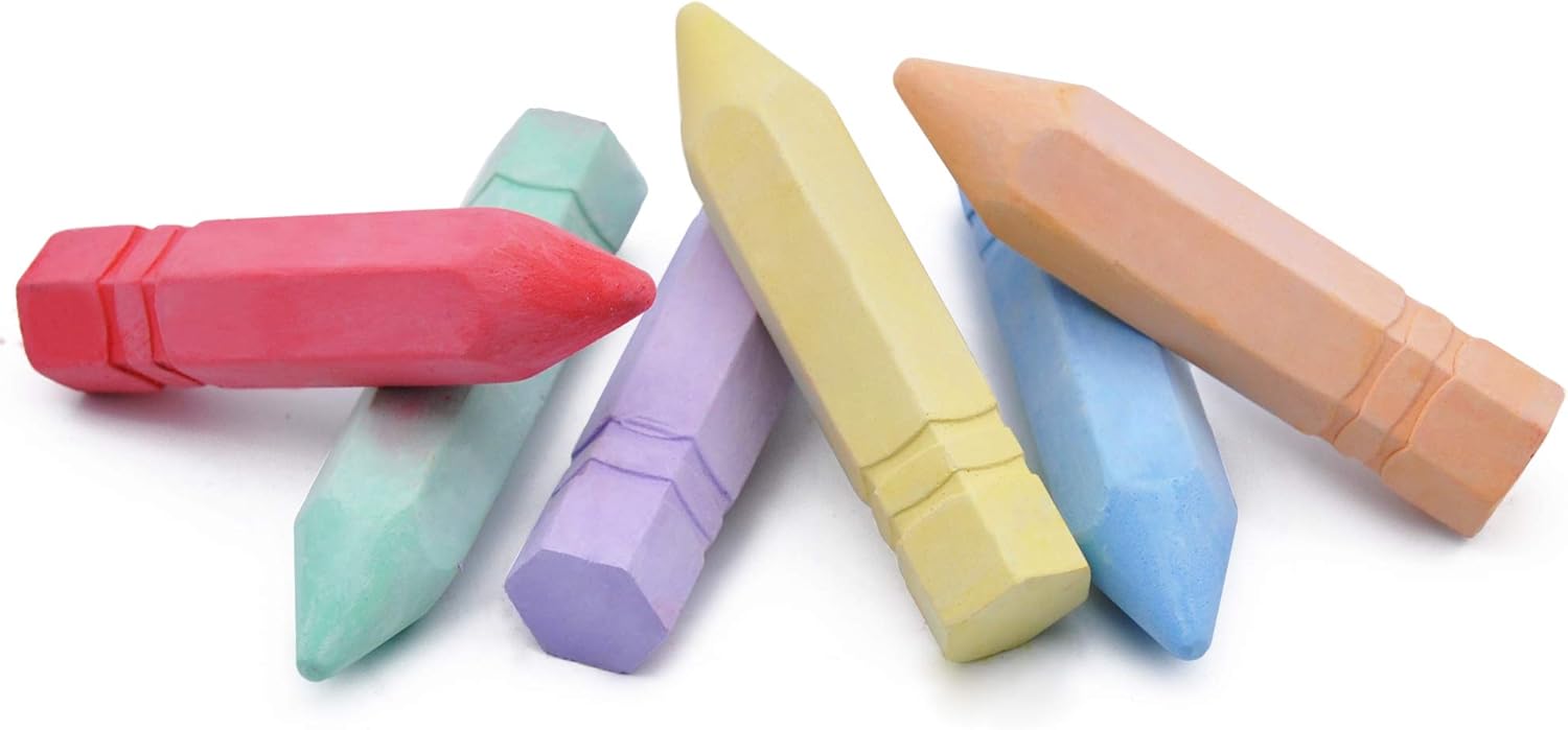 Thumbnail 5 de JOYIN Jumbo-Straßenmalkreide Set 24-teilig, kegelförmig, waschbar & ungiftig (6 Farben)