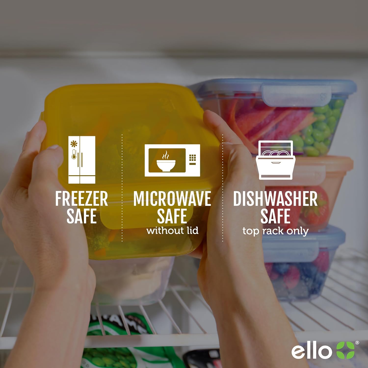 Thumbnail 4 de Ello Snap & Nest 10-Piece Meal Prep Set 🍱