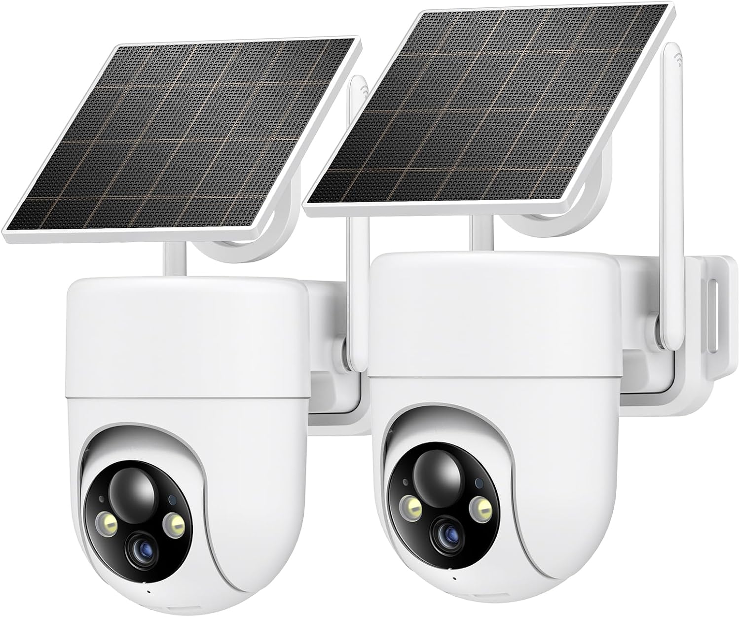 Detalle de Oculview DL201 Solar Security Camera 2-Pack, 2K, 360° View, Color Night Vision