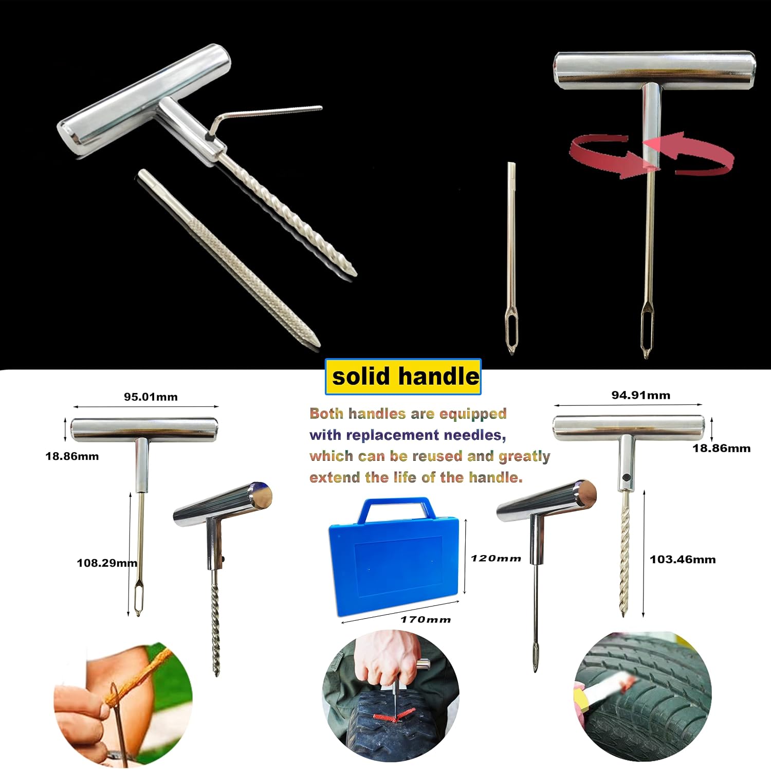 Detalle 2 de 52pcs tyre Repair kit for car 25 plugs