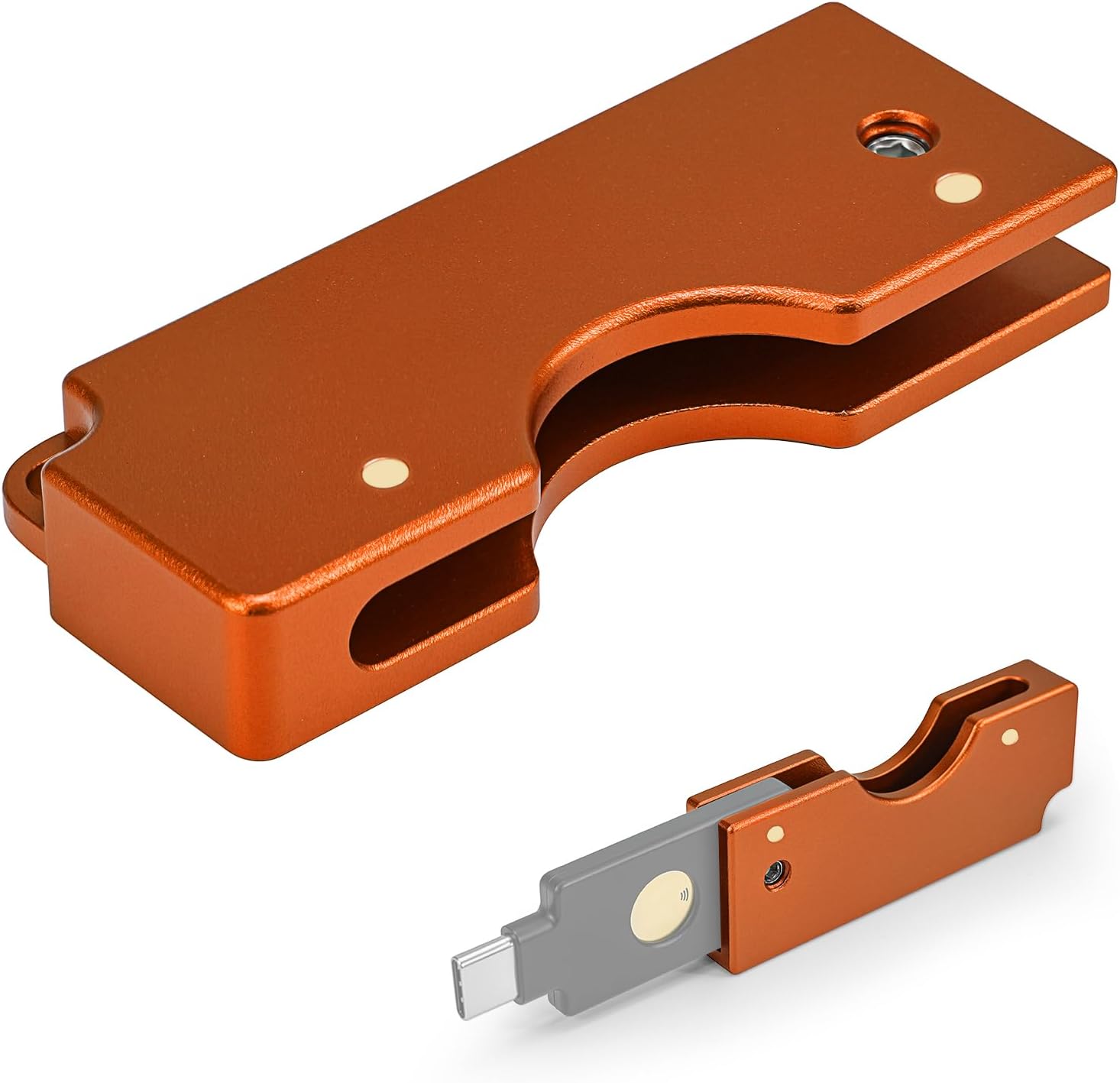 Thumbnail 6 de REEYEAR YubiKey 5C NFC対応アルミケース フリップスライド式・ブラック