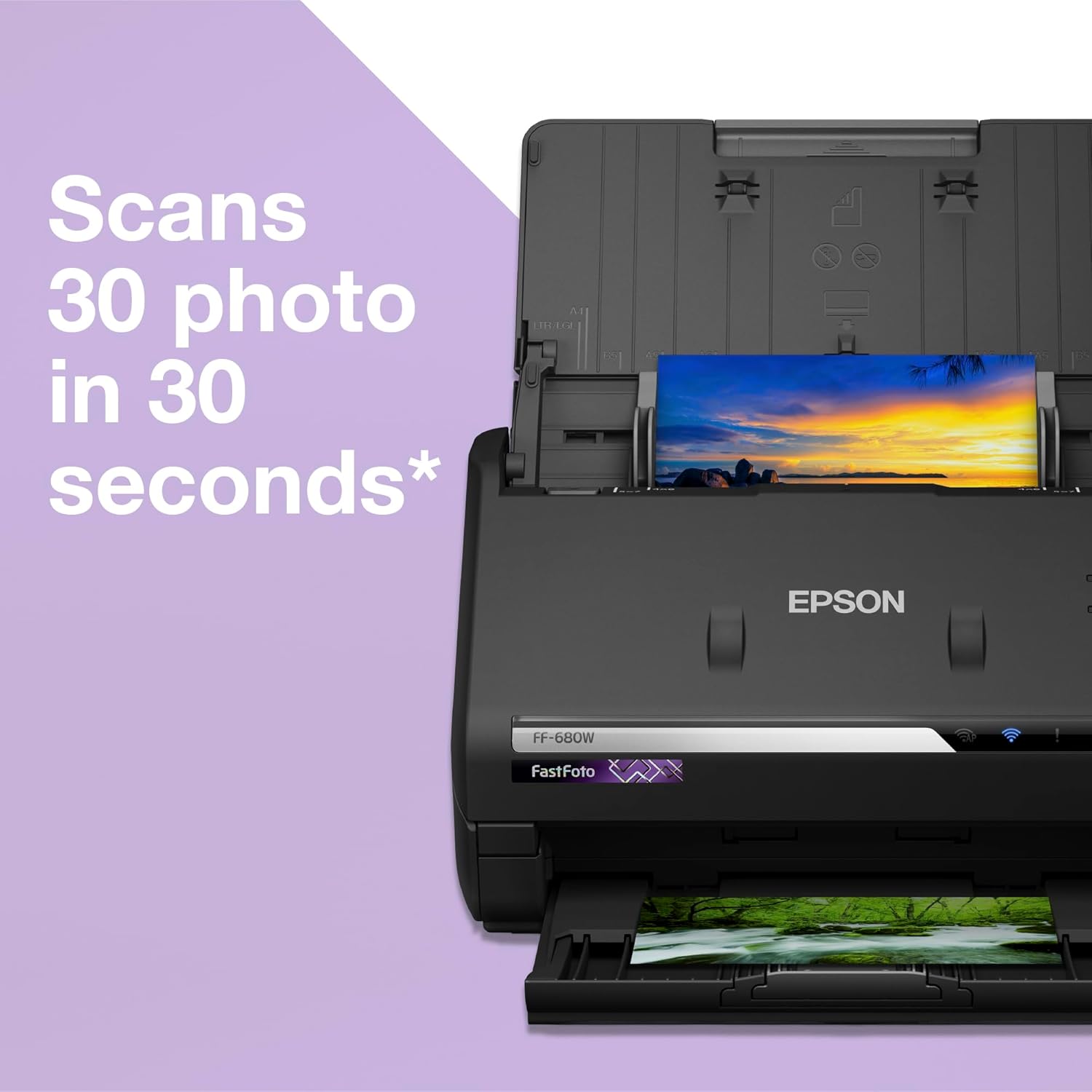 Thumbnail 1 de Epson FastFoto FF-680W: Wireless High-Speed Photo and Document Scanning System