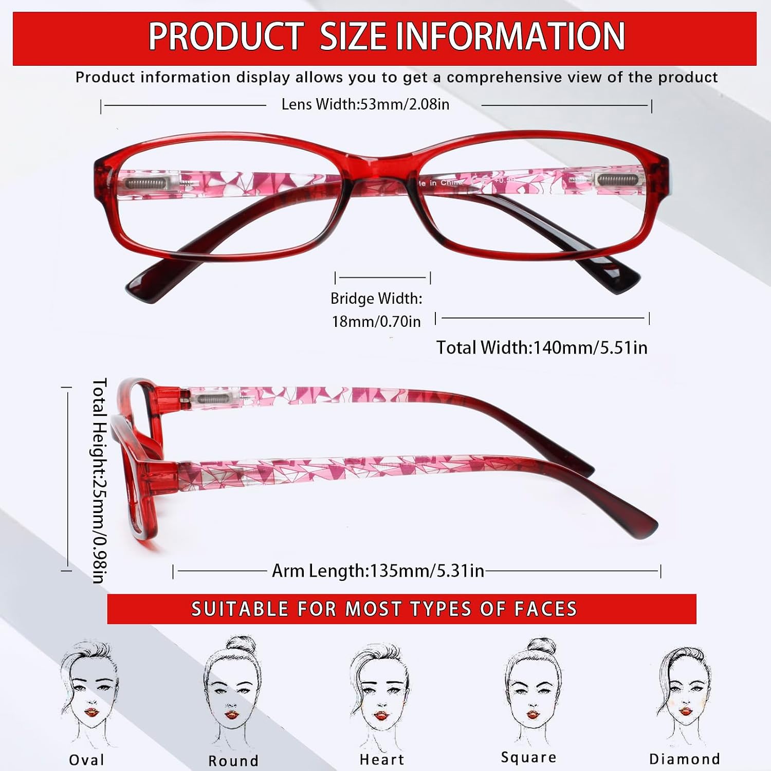 Thumbnail 4 de Kerecsen 6 Pack Reading Glasses