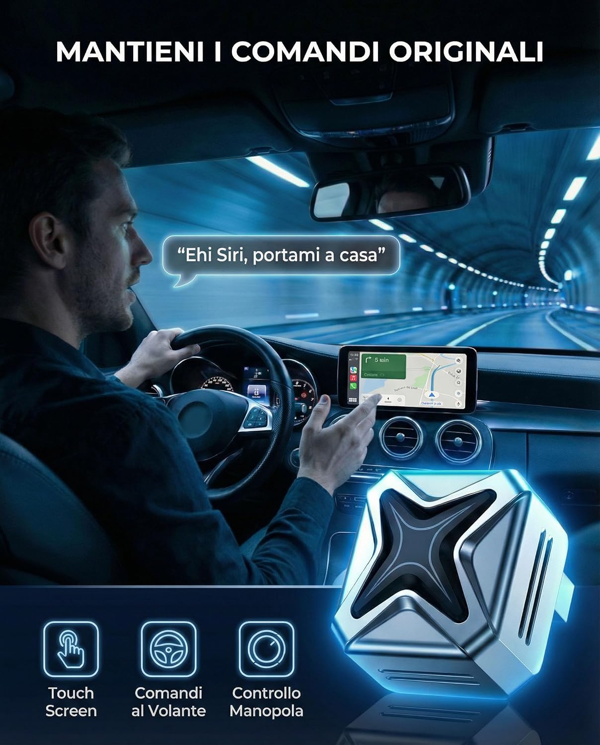 Detalle de Adattatore CarPlay Wireless 2-in-1, Wi‑Fi 6.0