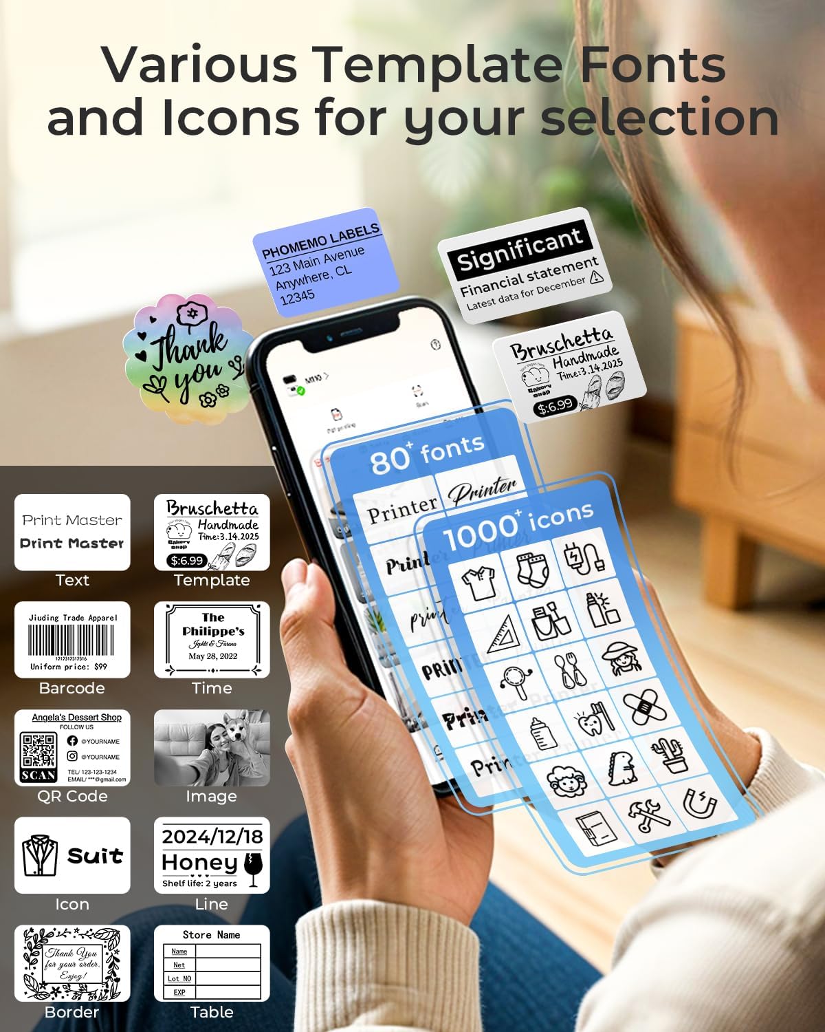 Thumbnail 6 de Phomemo M110 label printer 4-5h 🖨️