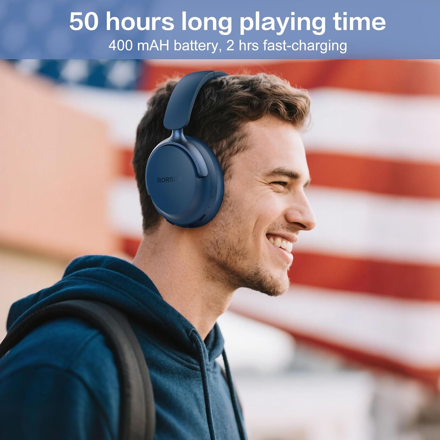 Thumbnail 5 de RORSOU B8 Bluetooth Headphones 50H