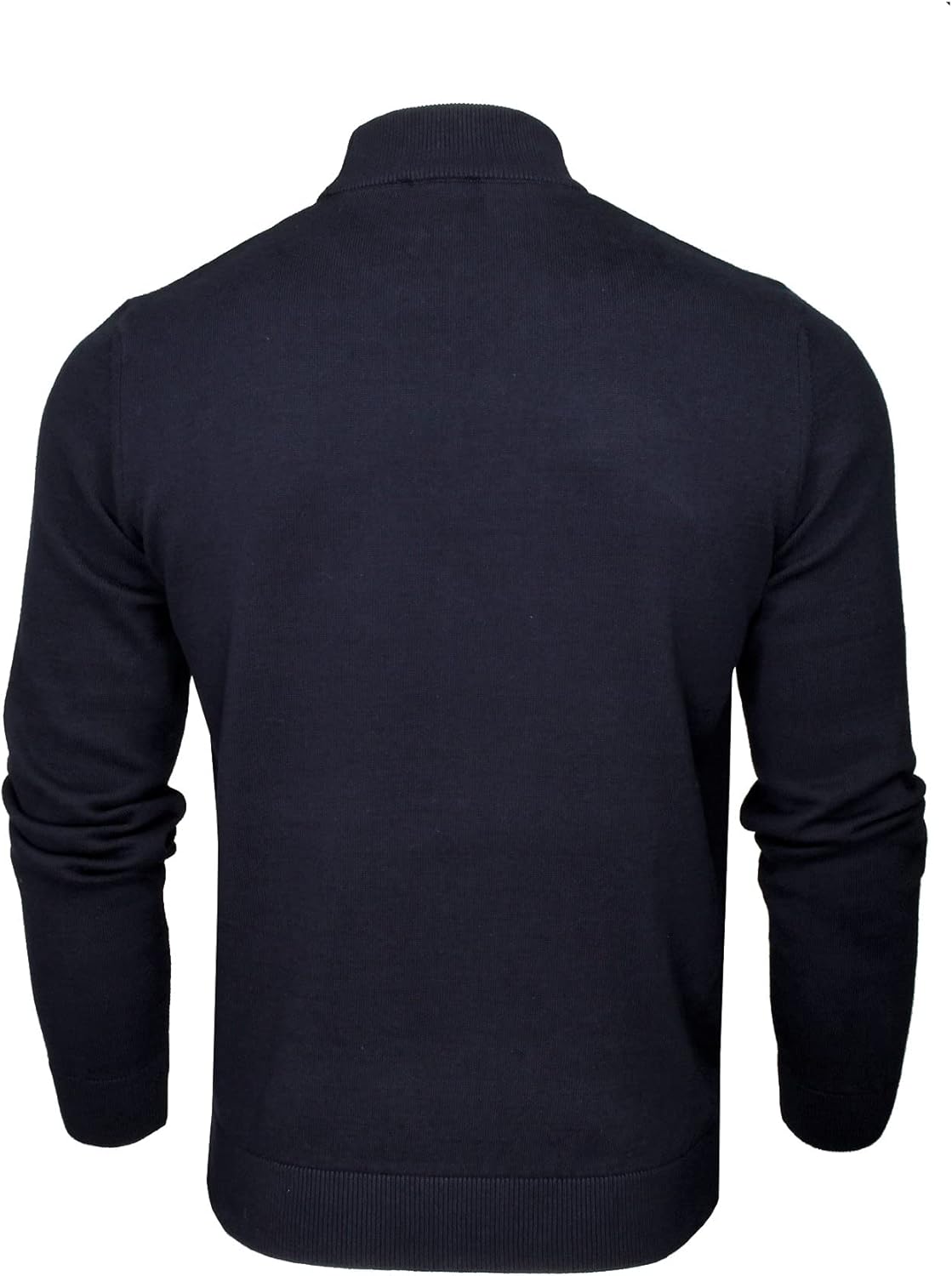 Thumbnail 2 de Xact Men’s Pure Cotton Mock Neck Turtleneck Jumper – soft, breathable high-neck knit