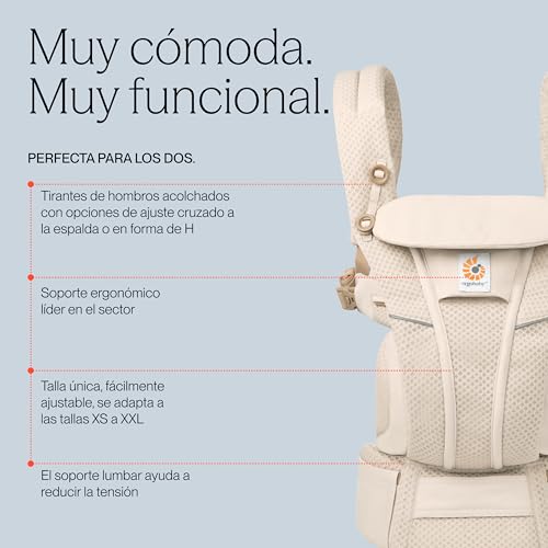 Thumbnail 3 de Ergobaby Omni Breeze: mochila portabebé ergonómica de malla SoftFlex (0–4 años, 3,2–20 kg) en Pearl Grey