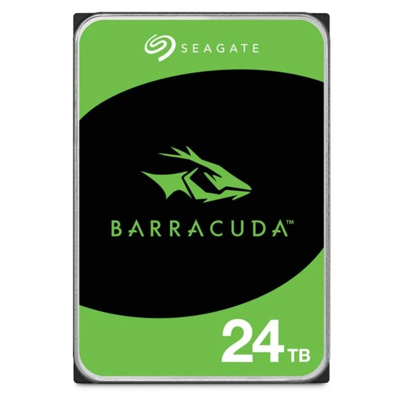 Detalle de Seagate Barracuda Desktop 24TB HDD 3.5" SATA 7200rpm, 512MB – fiabilidad para grandes volúmenes
