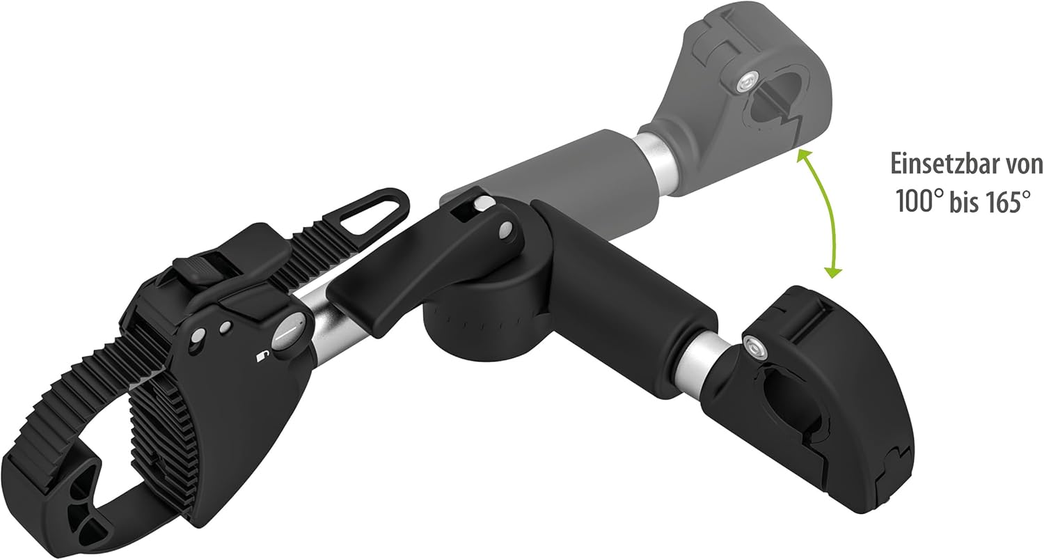 Thumbnail 3 de EUFAB 11247 Verstellbarer Strap-Rahmenhalter 27 cm – Schwarz/Silber