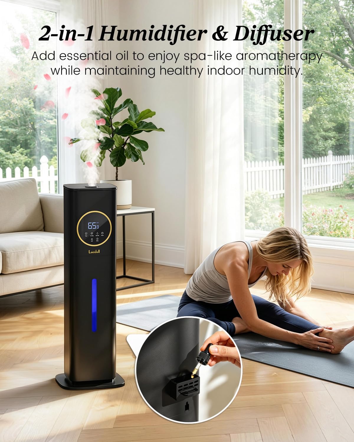 Thumbnail 6 de Humidifier Large Room 8L Cool Mist with Night Light ๐ง