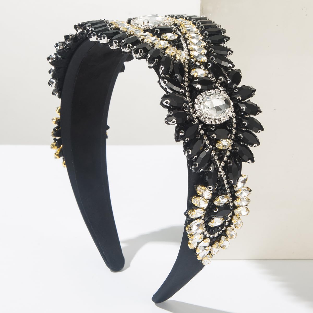 Detalle 2 de XSKL Crystal Beaded Headband Black