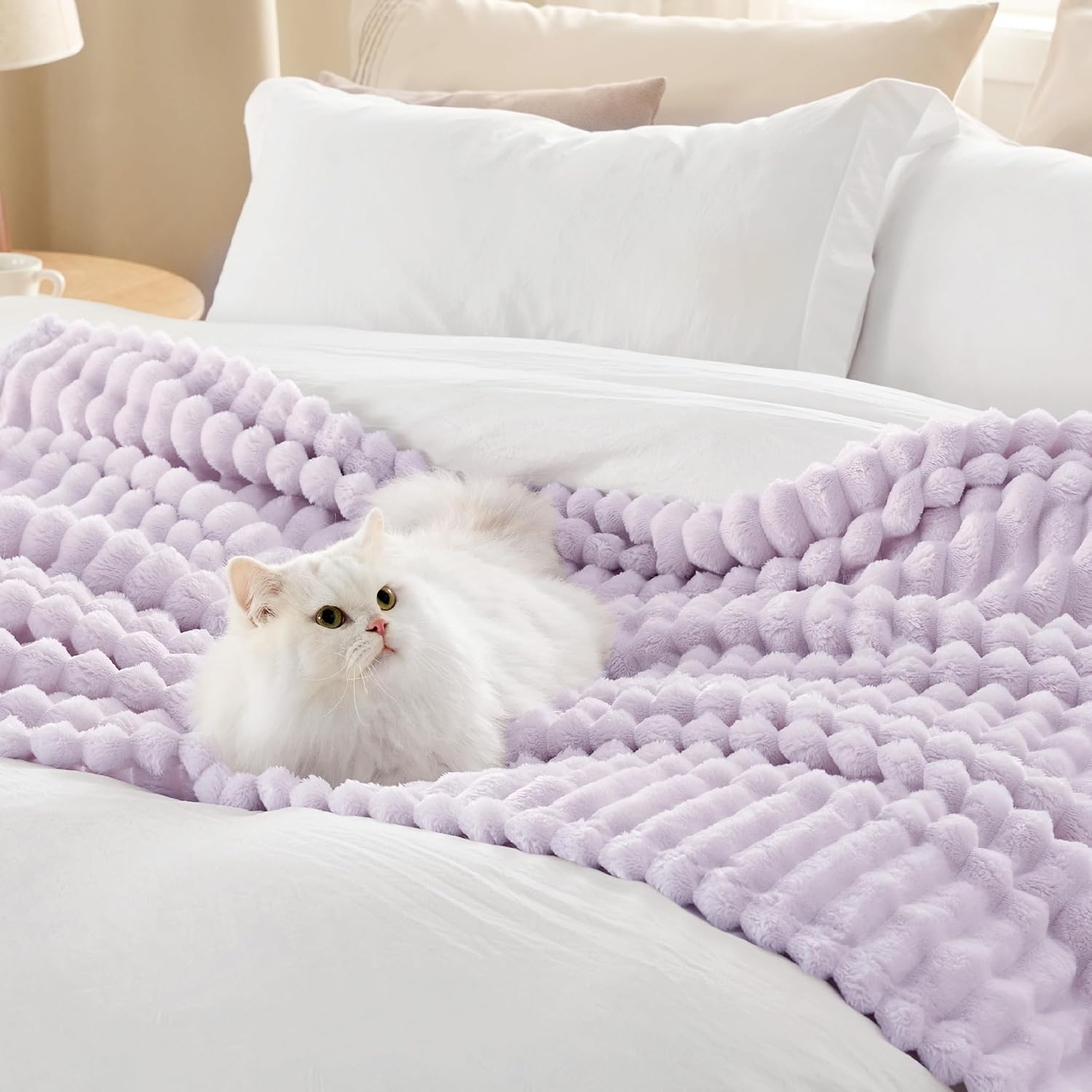 Thumbnail 3 de Bedsure Kuscheldecke Lavendel 130 x 170 cm