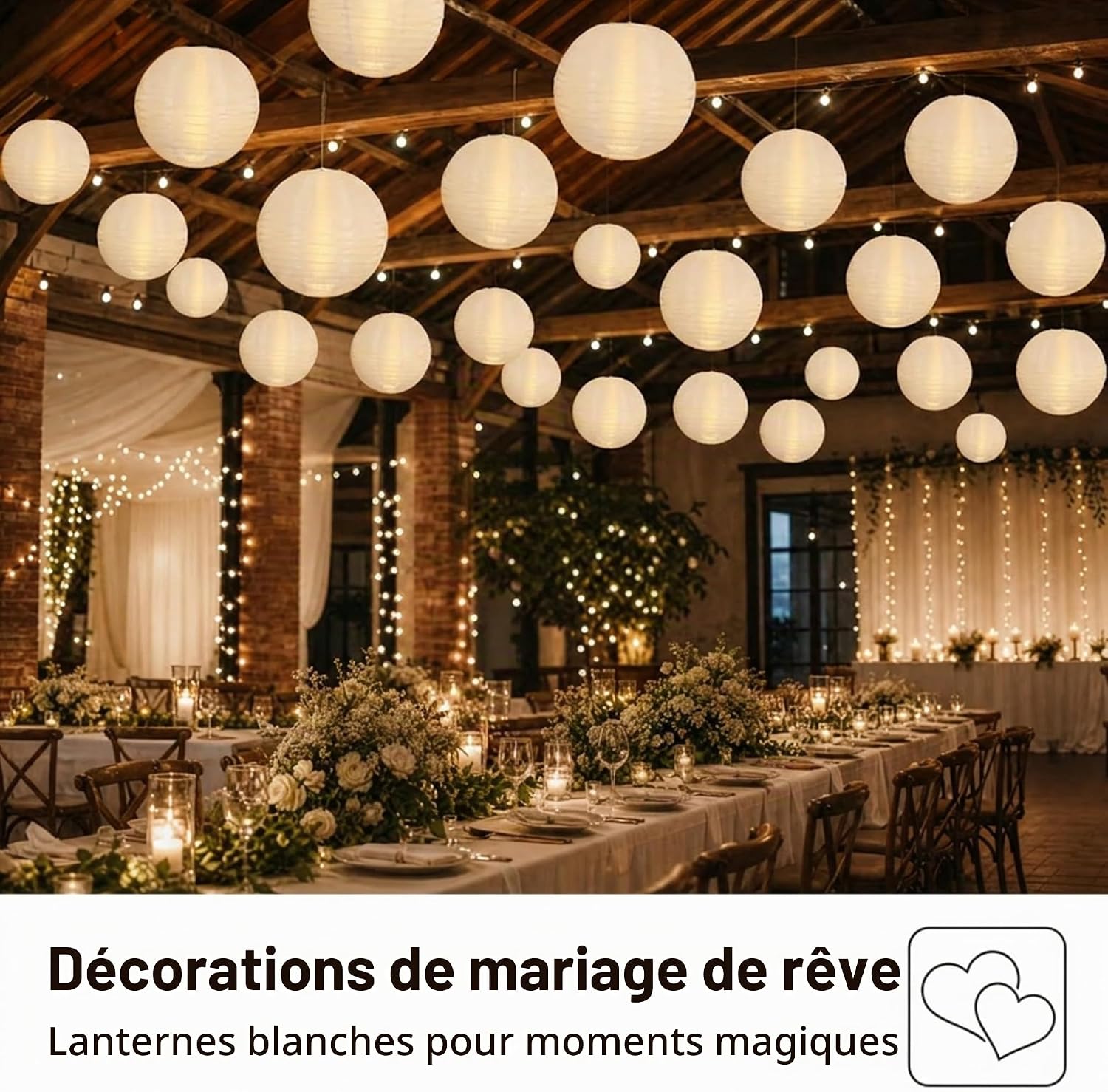 Detalle de Hellum 524512 led-lampionnen voor buiten, set van 12 met warmwit licht