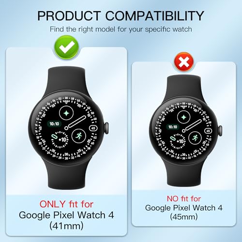 Thumbnail 1 de Diruite 3 Coperture Protettive per Google Pixel Watch 4 41mm – Custodia Ultra Sottile e Vetro Temperato