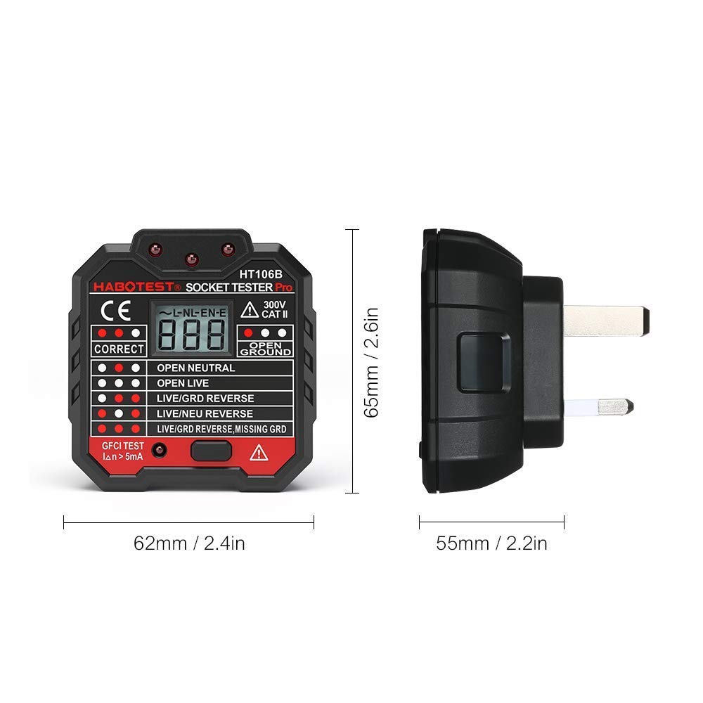 Thumbnail 1 de QUILLE Socket Tester with LCD UK Plug