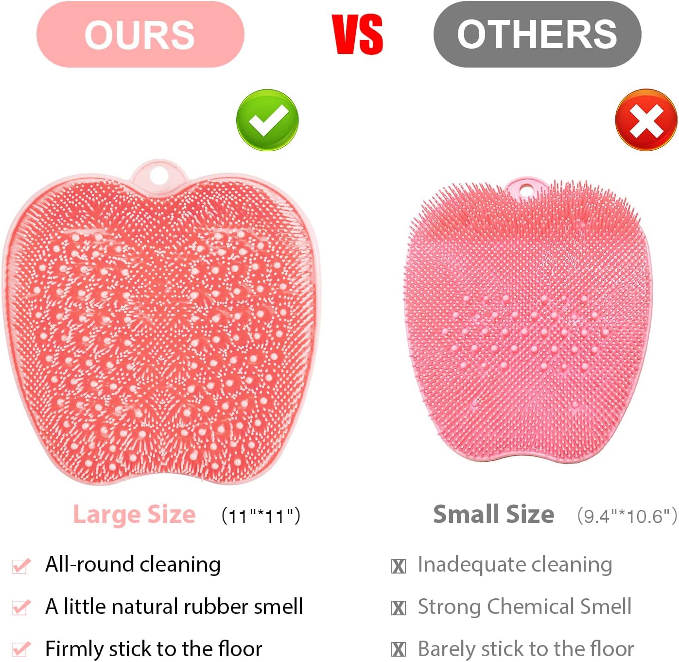 Thumbnail 6 de HONYIN Larger Foot Scrubber 28.4 x 28.4 cm