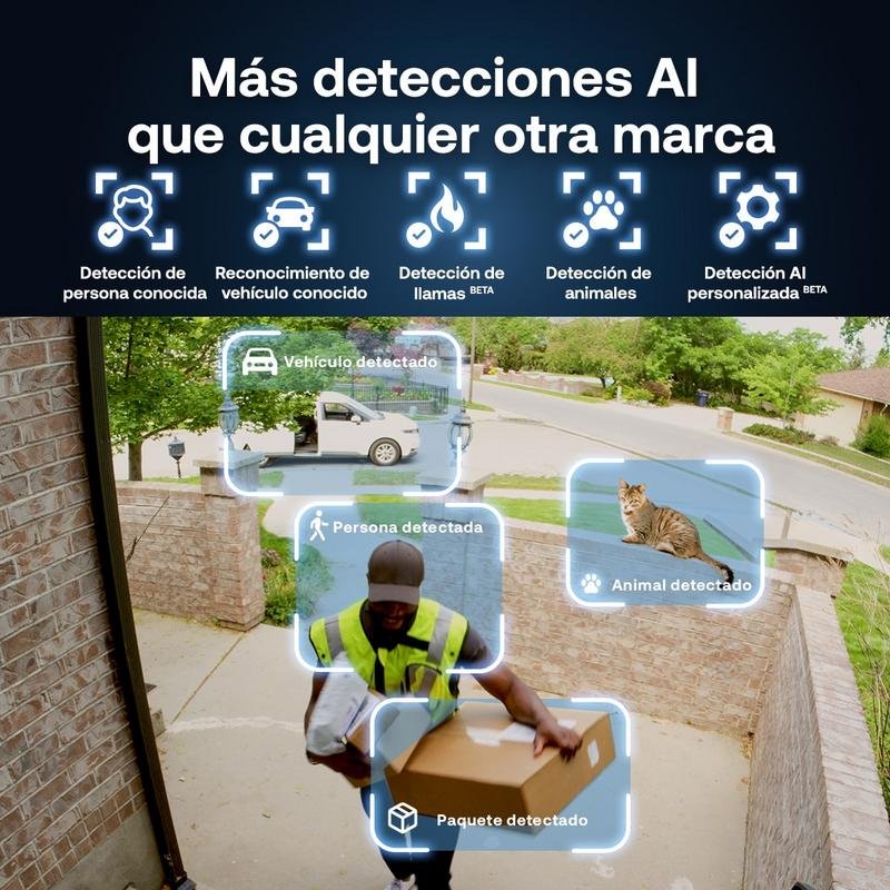 Detalle de Arlo Essential 3 2K: Cámara IP interior/exterior con visión nocturna en color y audio bidireccional