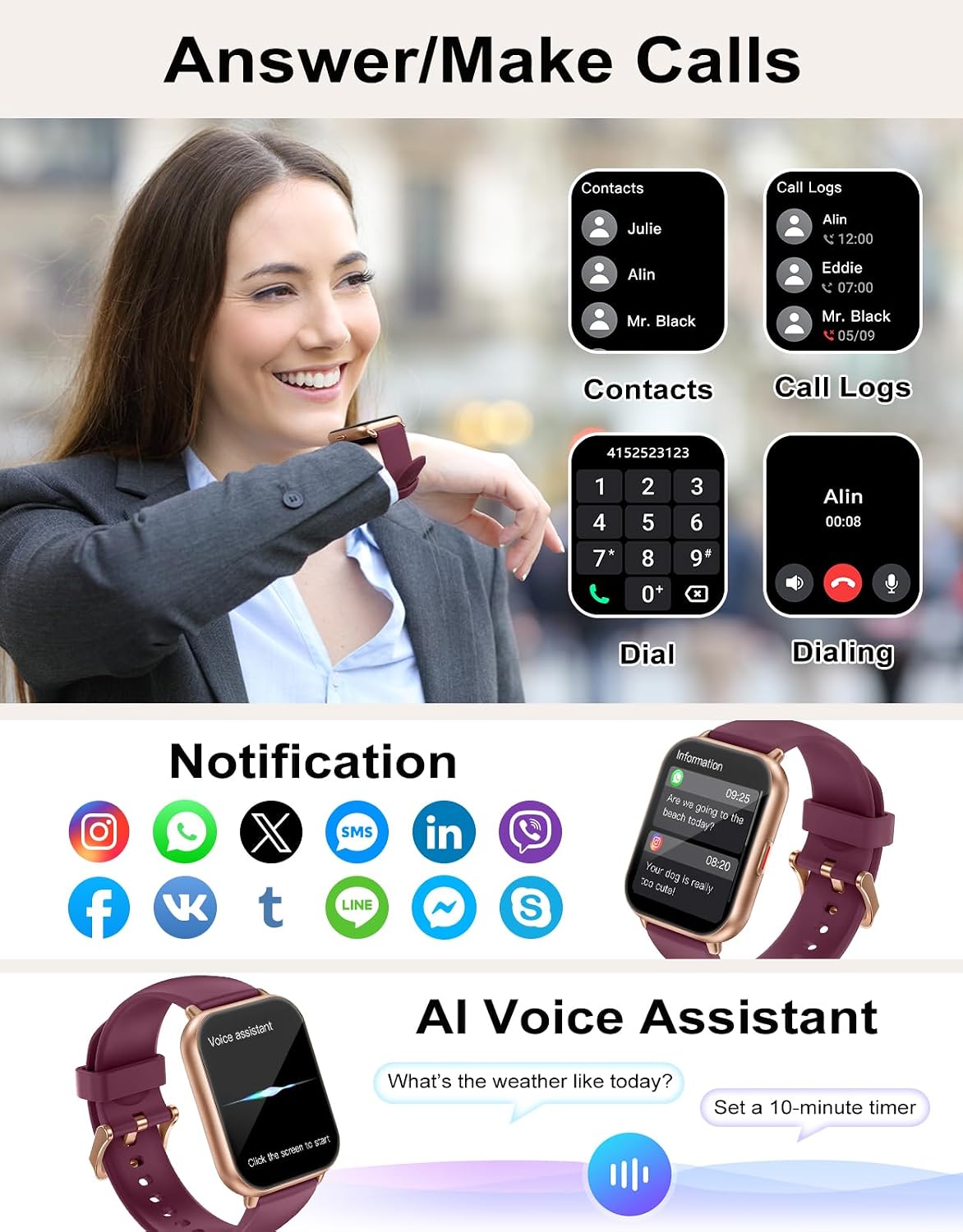 Detalle 2 de RUIMEN Smart Watch with SpO2 monitor