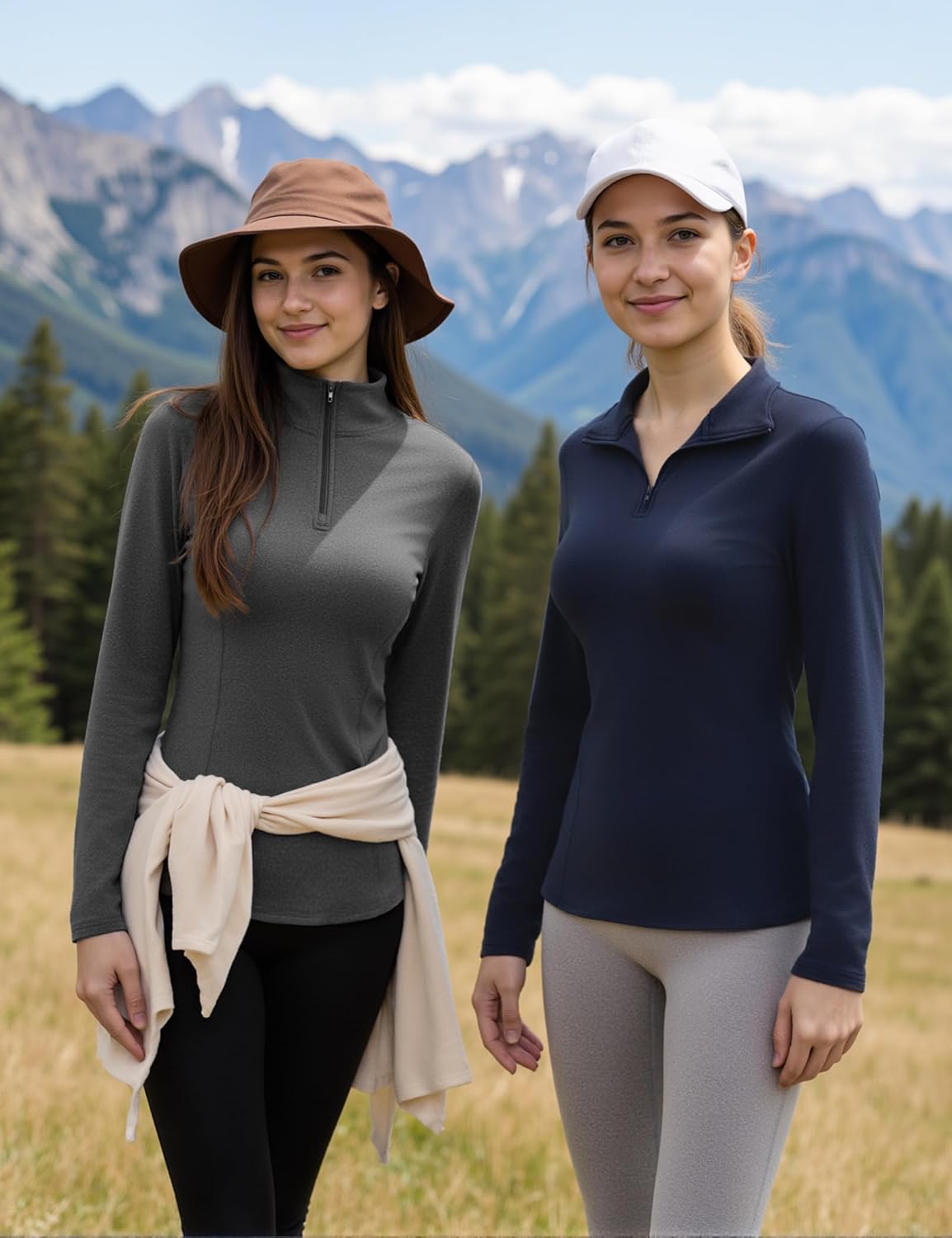Thumbnail 3 de Haut thermique femme Gyabnw à manches longues en polyester/élasthanne, col roulé