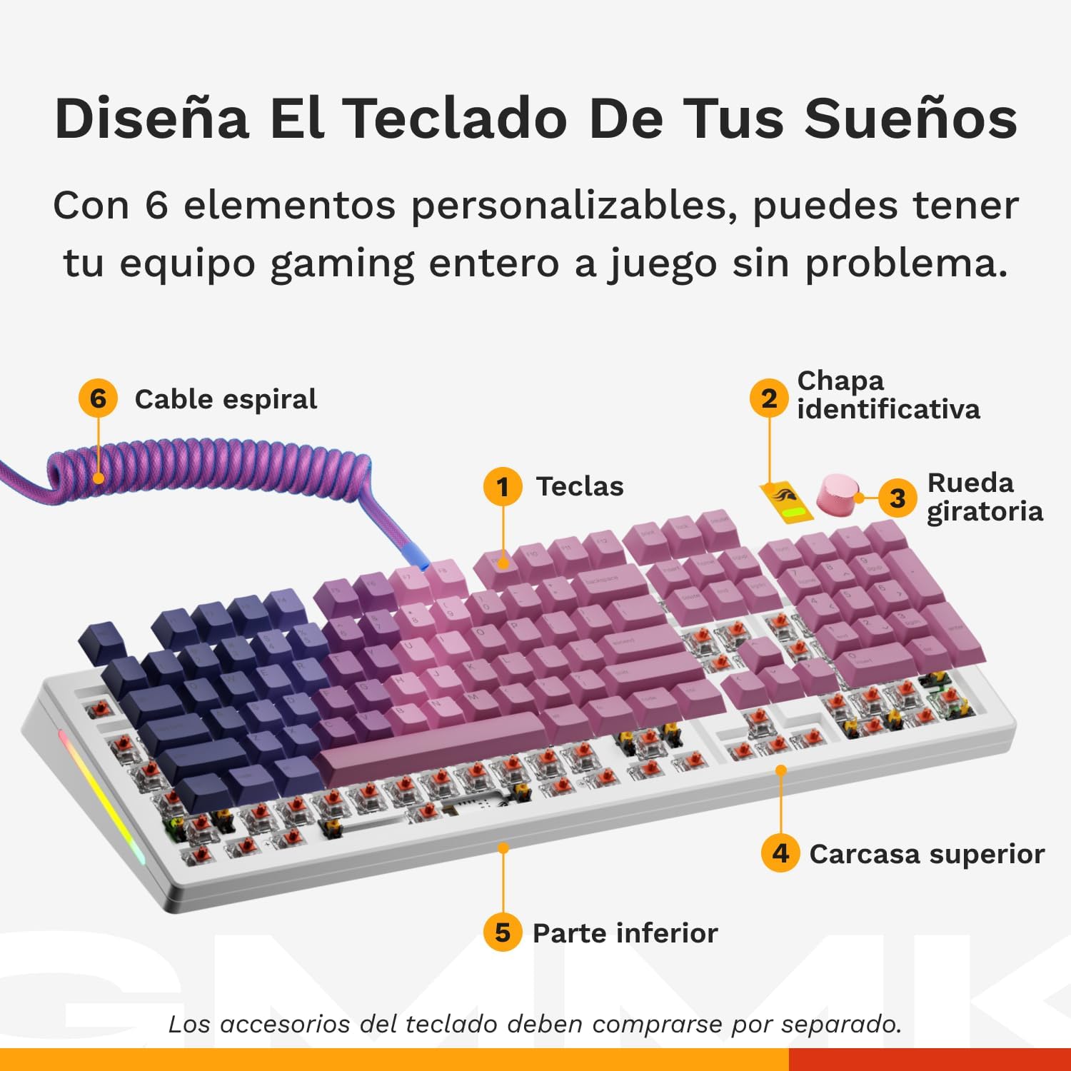 Detalle 2 de GLORIOUS GMMK 3 Teclado mecánico 100%