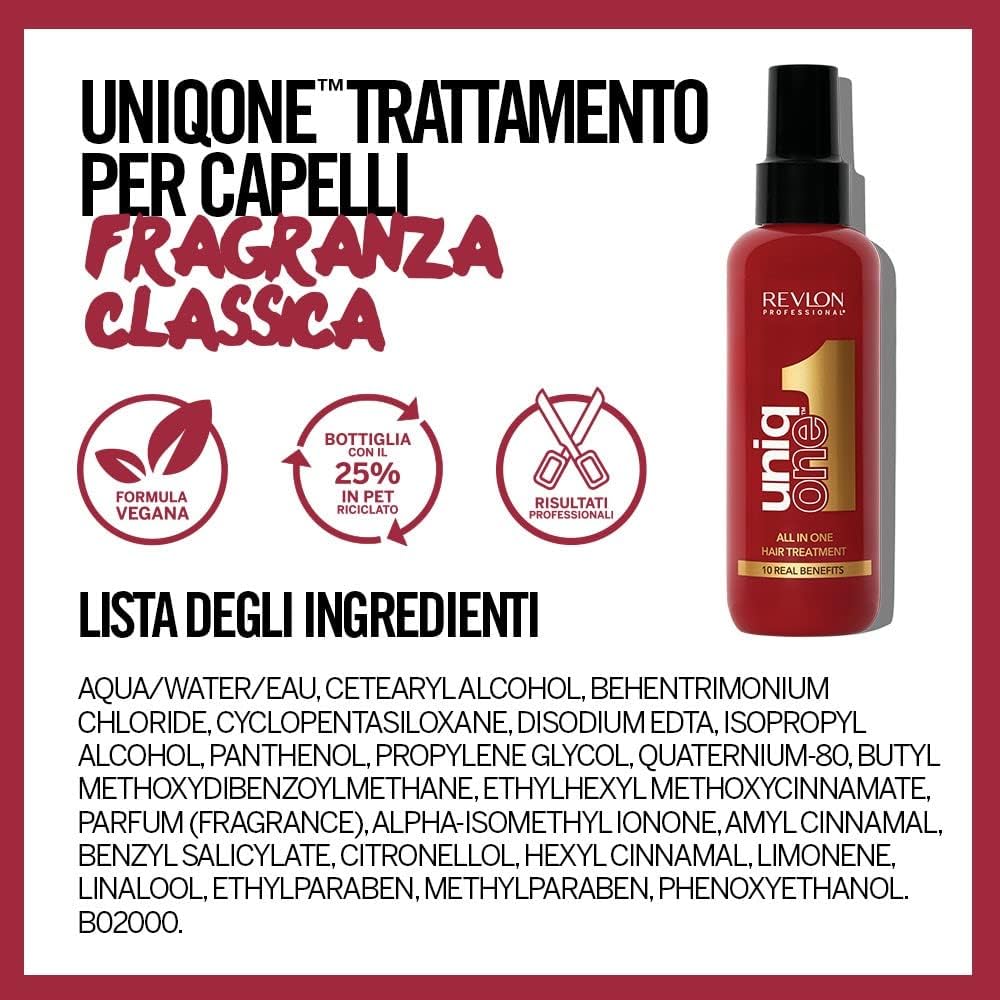 Thumbnail 3 de UniqOne Classic di Revlon Professional: 10 benefici in un unico trattamento senza risciacquo (150 ml)