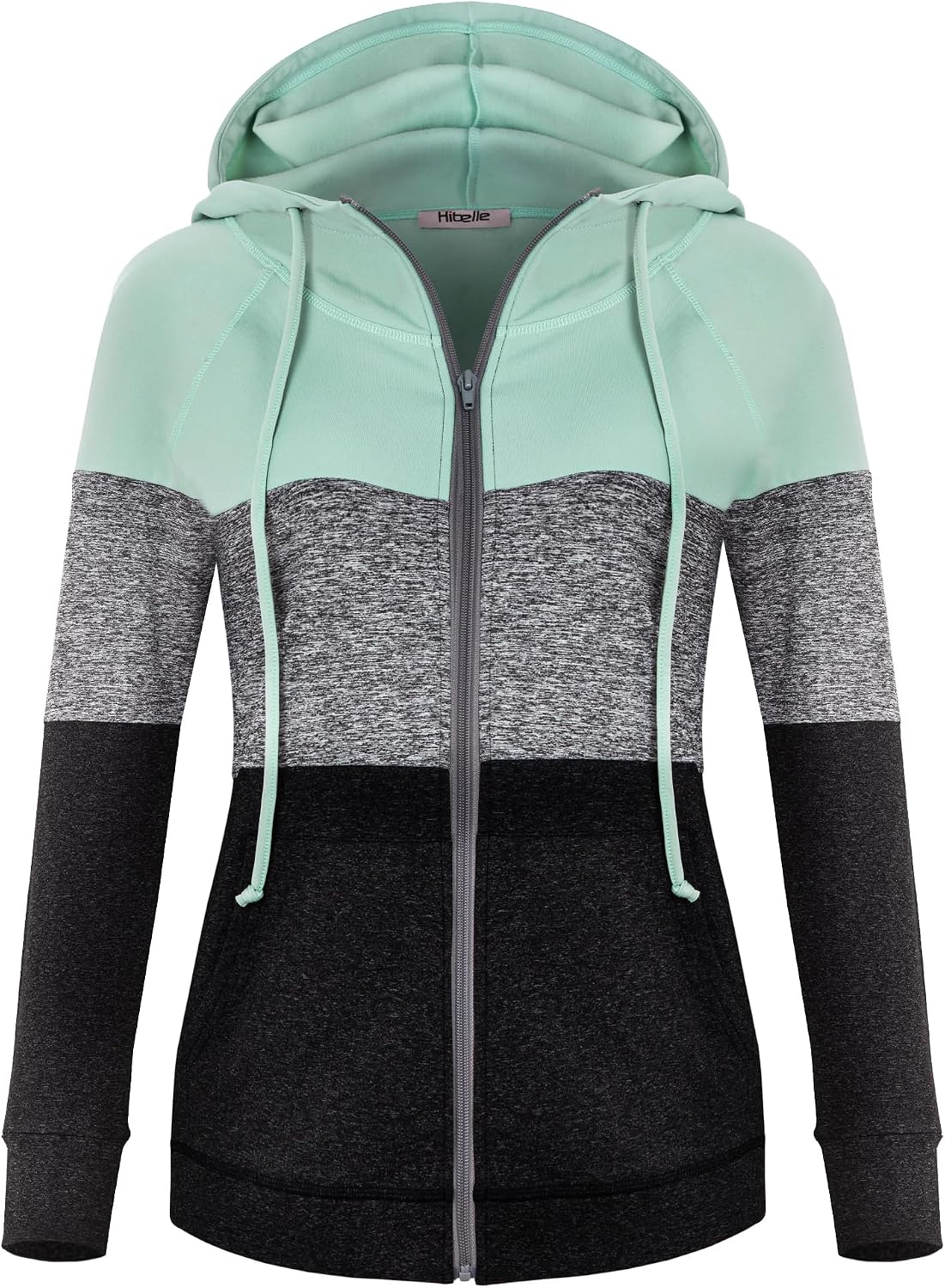Detalle 2 de Hibelle Women's Full-Zip Fleece-Lined Hoodie