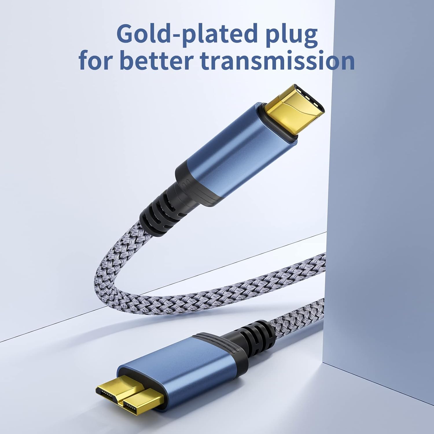 Thumbnail 6 de USB C to Micro B Drive Cable 0.5m – Type C to USB 3.0 Micro-B for Portable External Hard Drives