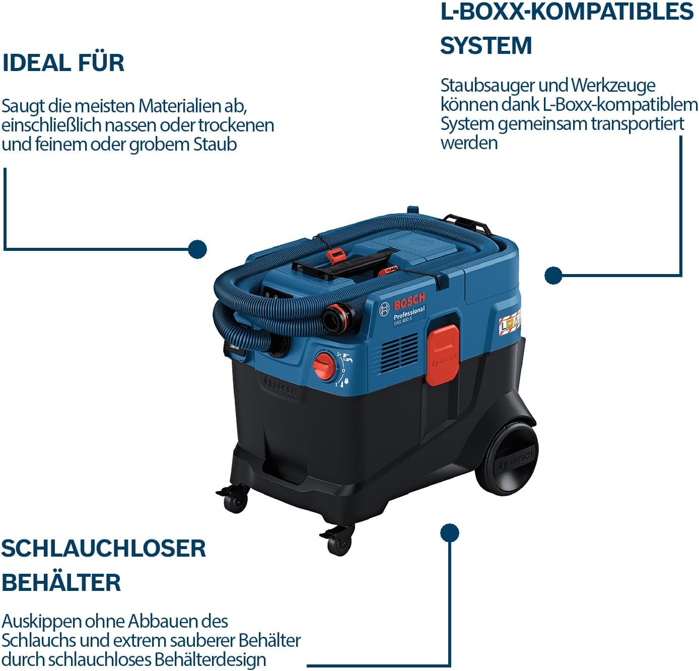Detalle de Bosch GAS 400 A Allessauger 1.200 W